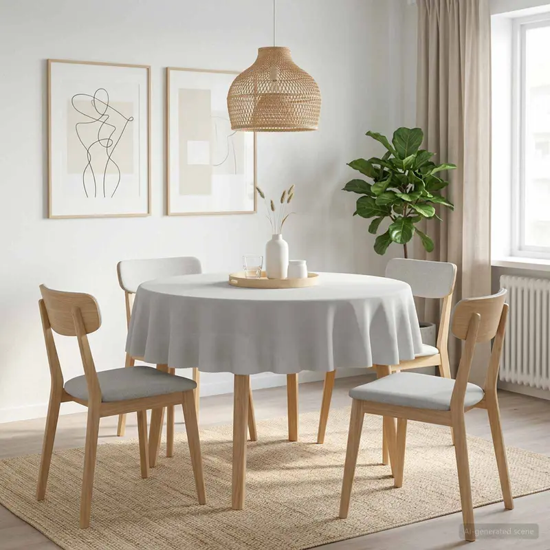 Vidaxl tafelkleed rond wit ø 160 cm