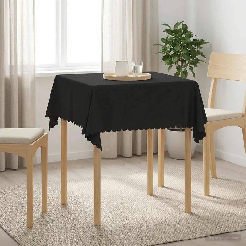 Vidaxl tafelkleed vierkant donkergrijs 90 x 90 cm