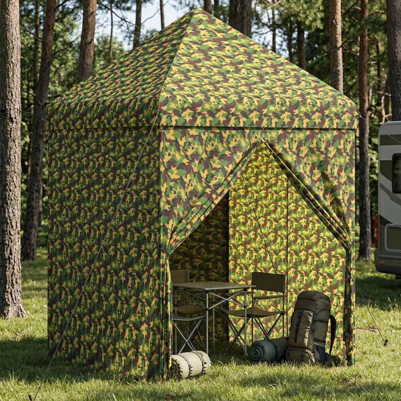Vidaxl tent met 4 zijwanden 2,9 x 2,9 m leger camouflage