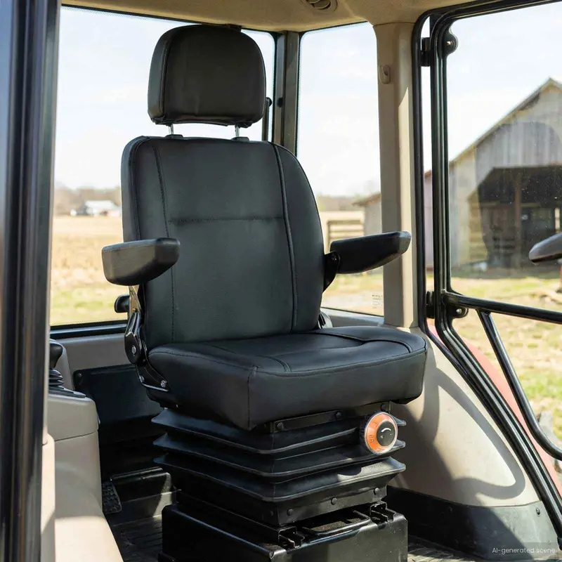 Vidaxl tractorstoel met ophangingsysteem zwart 56 x 57 x 87 cm
