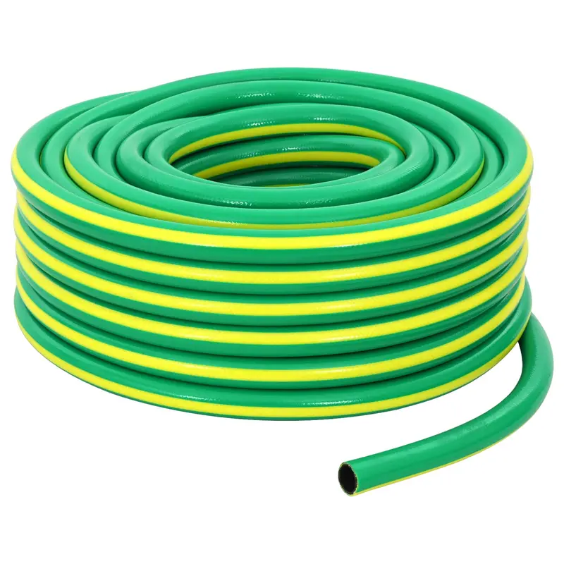 Vidaxl tuinslang 5-lags groen en geel 1 30 m pvc