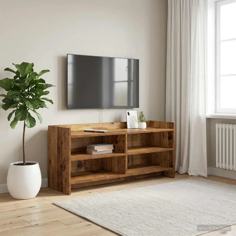 Vidaxl tv-kast 100 x 33 x 47 cm oud hout bewerkt hout