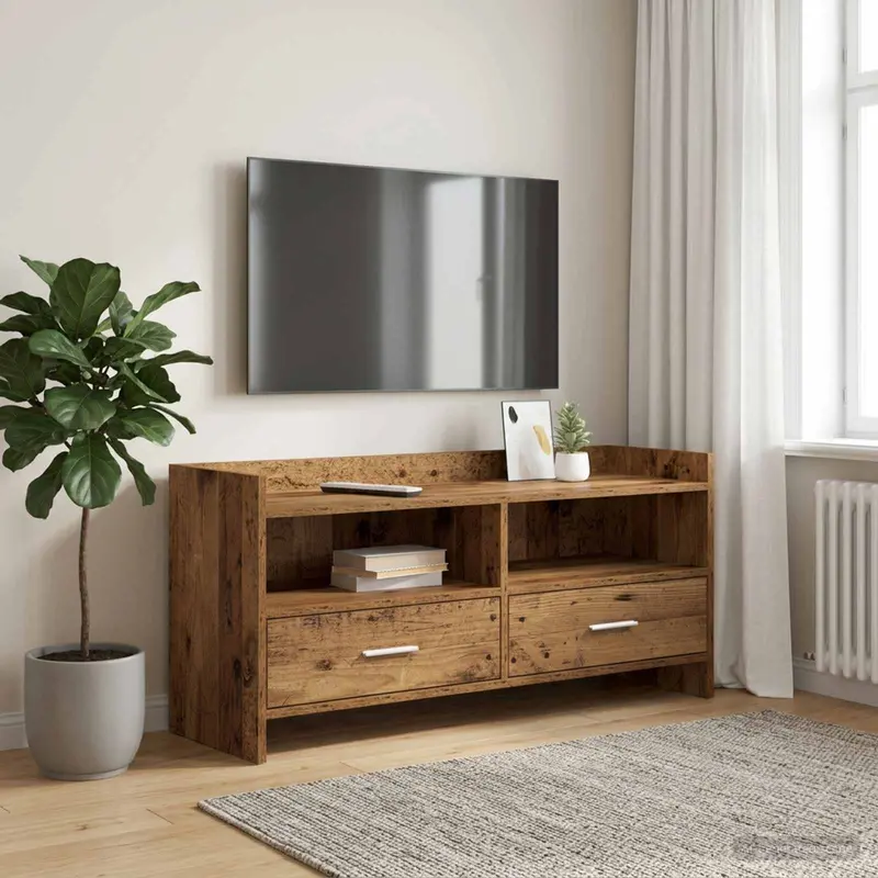 Vidaxl tv-kast 100 x 33 x 47 cm oud hout bewerkt hout
