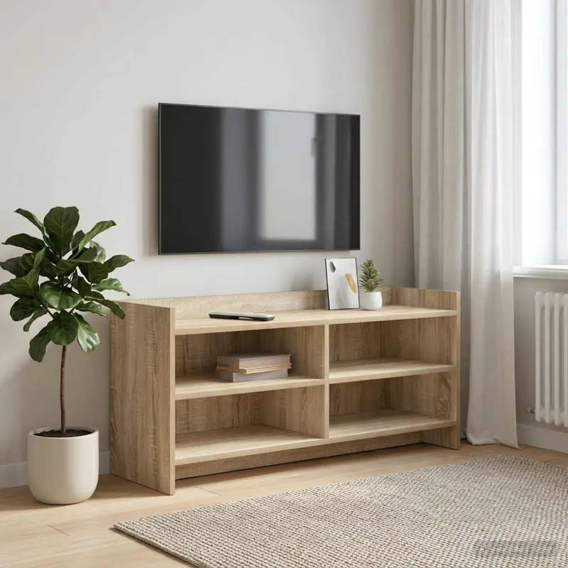 Vidaxl tv-kast 100 x 33 x 47 cm sonoma eiken bewerkt hout