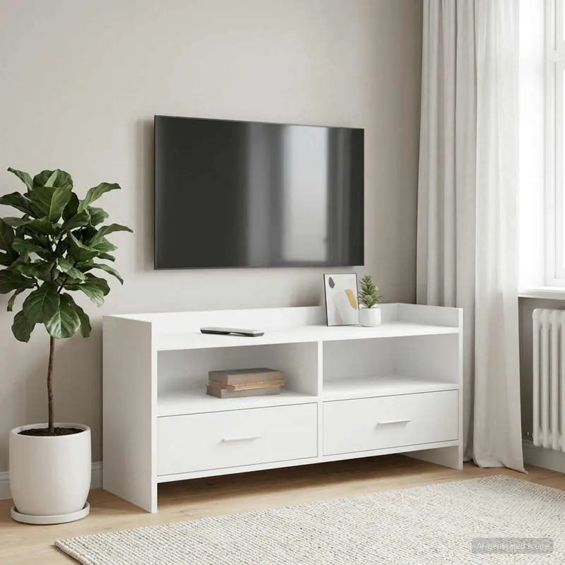 Vidaxl tv-kast 100 x 33 x 47 cm wit bewerkt hout