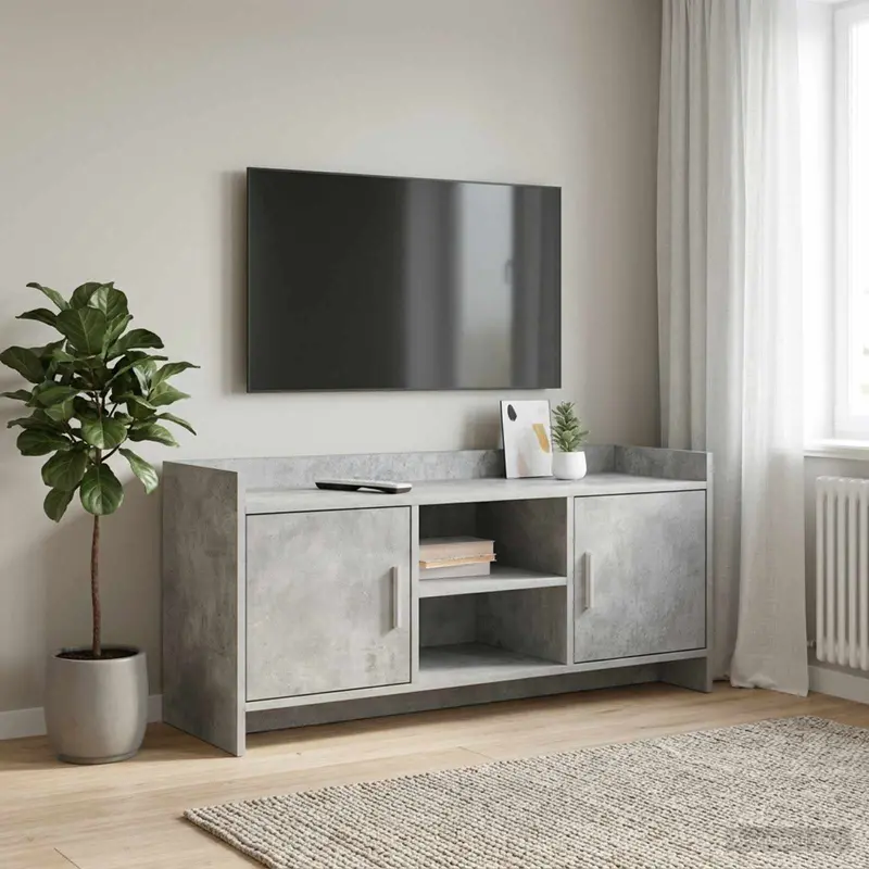 Vidaxl tv-kast 102 x 33 x 47 cm betongrijs bewerkt hout