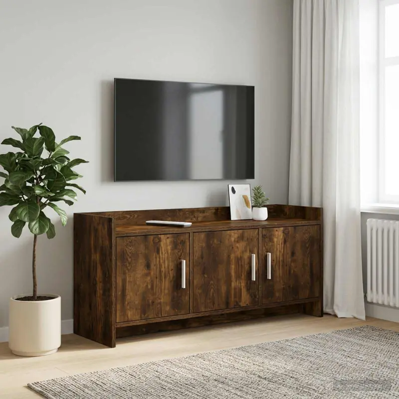 Vidaxl tv-kast 102 x 33 x 47 cm gerookt eiken bewerkt hout