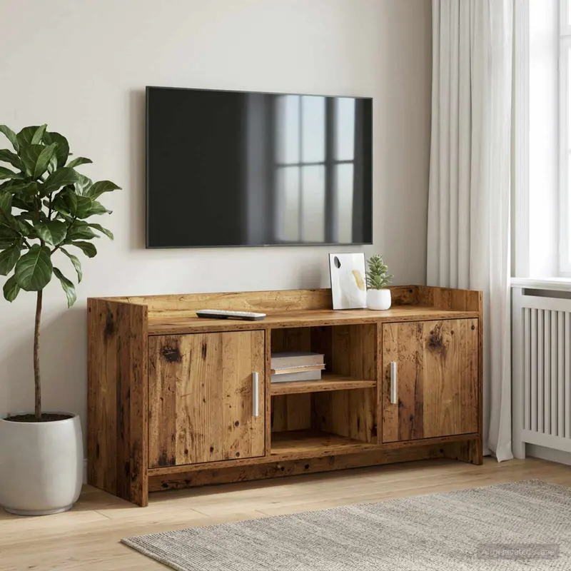 Vidaxl tv-kast 102 x 33 x 47 cm oud hout bewerkt hout