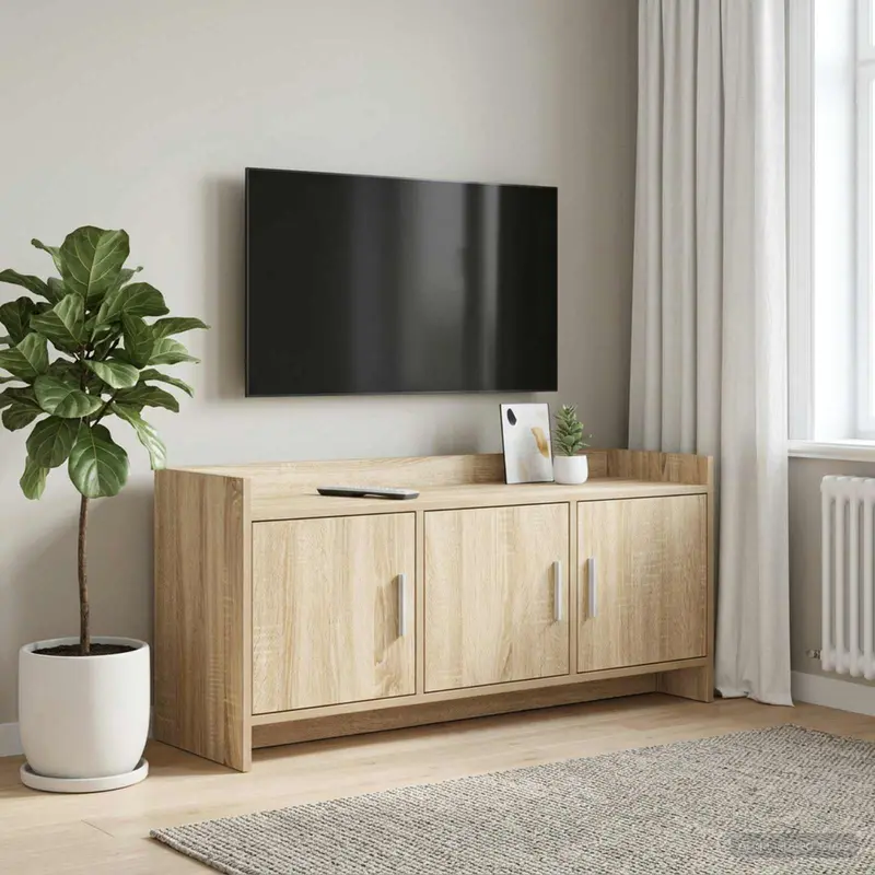 Vidaxl tv-kast 102 x 33 x 47 cm sonoma eiken bewerkt hout