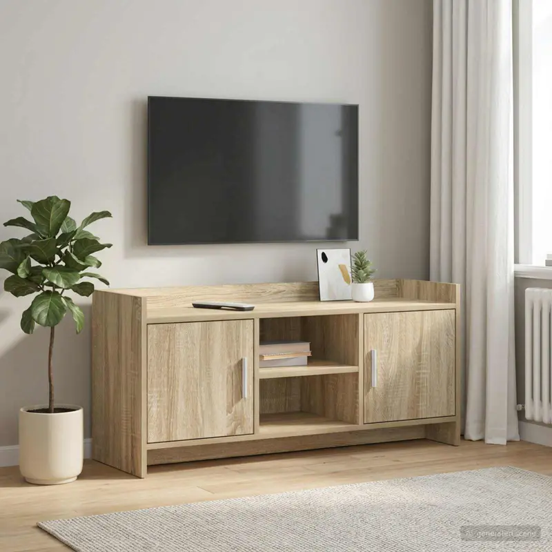 Vidaxl tv-kast 102 x 33 x 47 cm sonoma eiken bewerkt hout