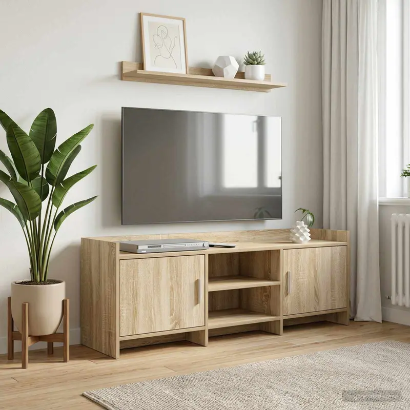 Vidaxl tv-kast 130 x 33 x 47 cm sonoma eiken bewerkt hout
