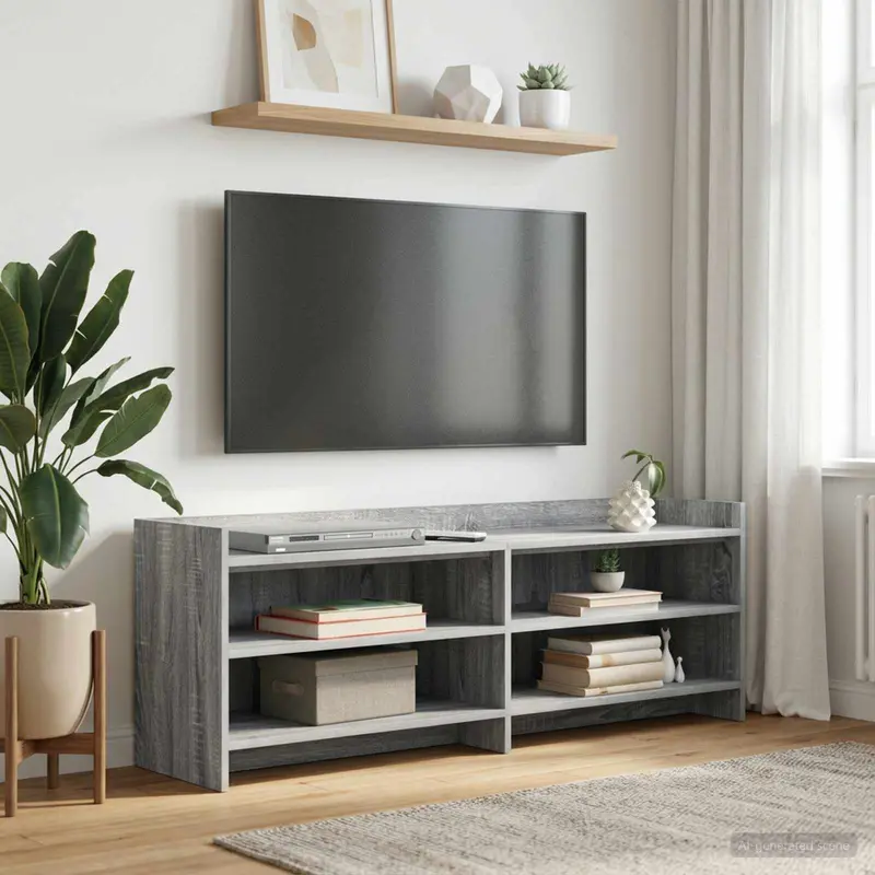 Vidaxl tv-kast 135 x 33 x 47 cm grijs sonoma bewerkt hout
