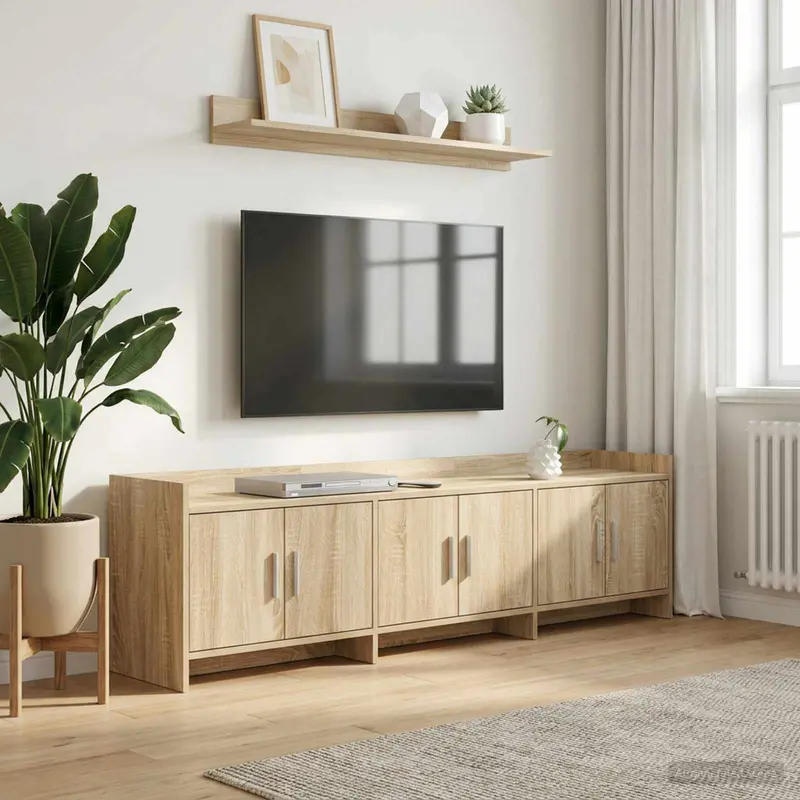 Vidaxl tv-kast 168 x 33 x 47 cm sonoma eiken bewerkt hout