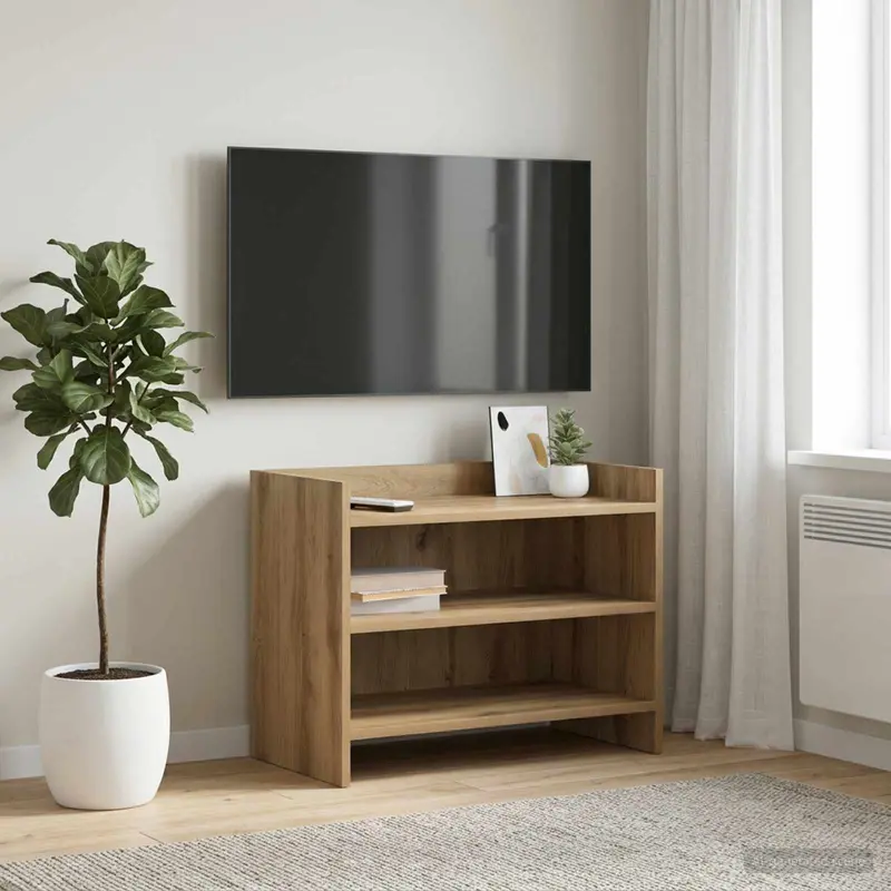 Vidaxl tv-kast 60 x 33 x 47 cm artisanaal eiken bewerkt hout