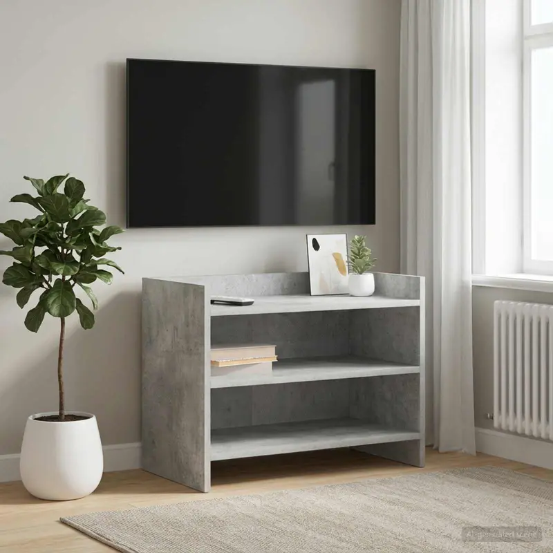 Vidaxl tv-kast 60 x 33 x 47 cm betongrijs bewerkt hout