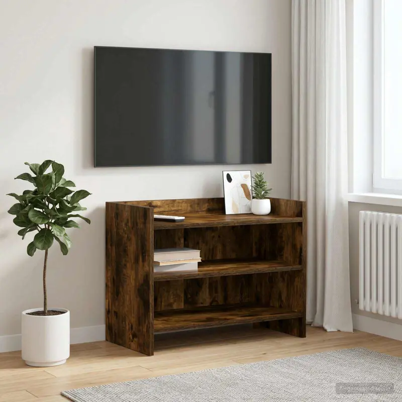 Vidaxl tv-kast 60 x 33 x 47 cm gerookt eiken bewerkt hout