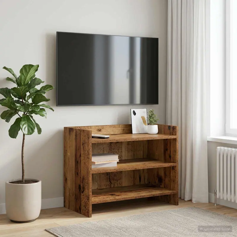 Vidaxl tv-kast 60 x 33 x 47 cm oud hout bewerkt hout