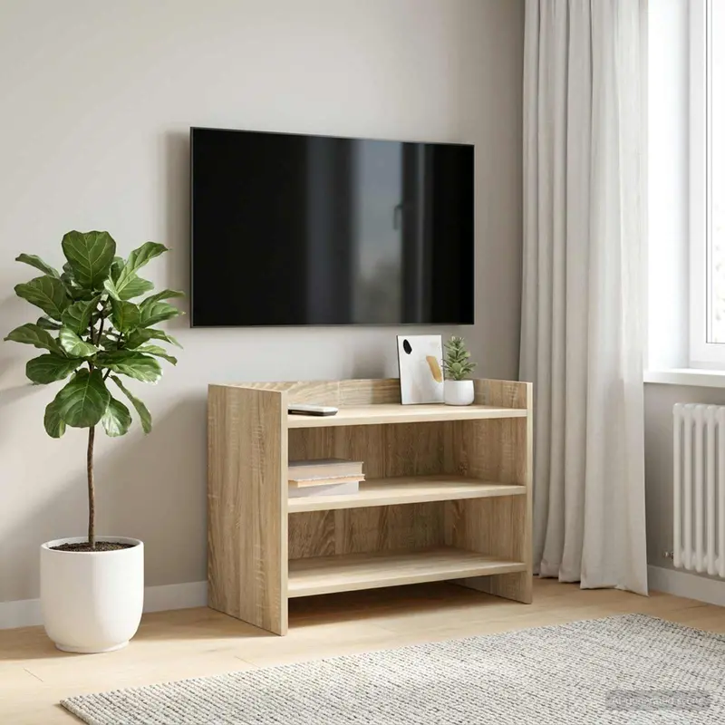Vidaxl tv-kast 60 x 33 x 47 cm sonoma eiken bewerkt hout