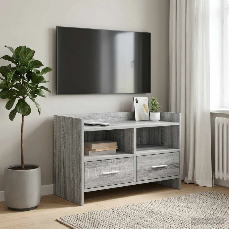 Vidaxl tv-kast 71,5 x 33 x 47 cm grijs sonoma bewerkt hout