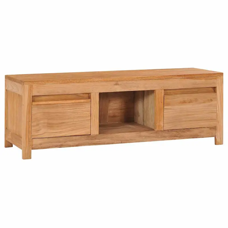 Vidaxl tv-meubel 100x30x35 cm massief teakhout