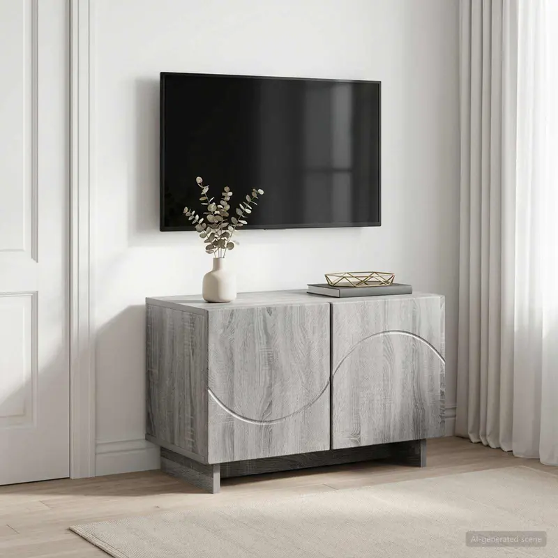 Vidaxl tv-meubel 60 x 34.5 x 40 cm grijs sonoma bewerkt hout