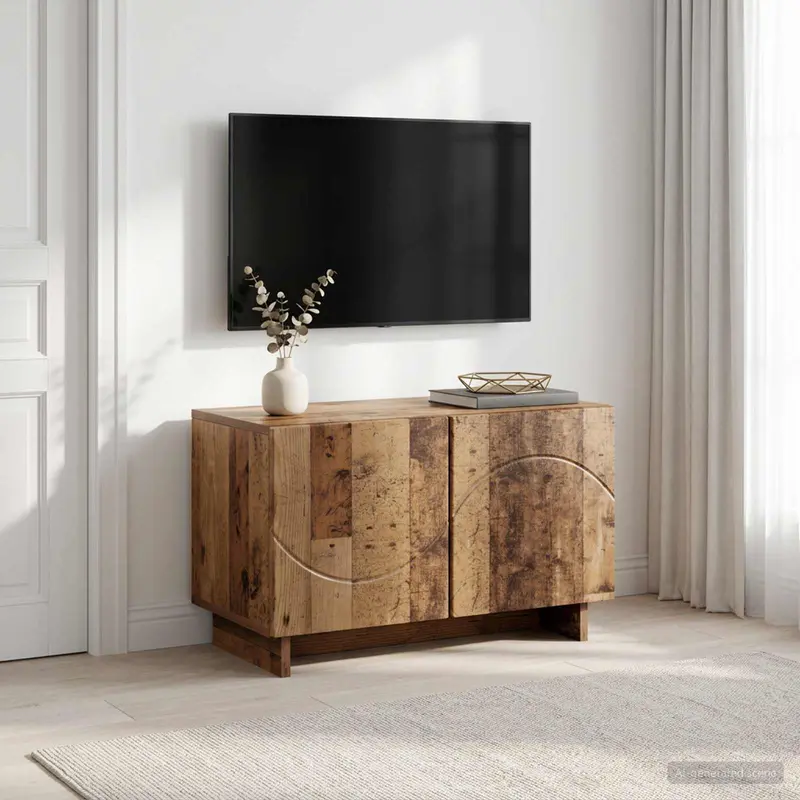 Vidaxl tv-meubel 60 x 34.5 x 40 cm oud hout bewerkt hout