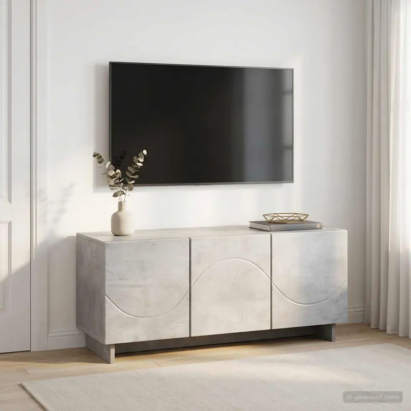 Vidaxl tv-meubel 90 x 34,5 x 40 cm betongrijs bewerkt hout