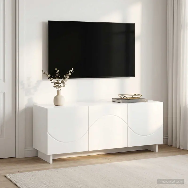 Vidaxl tv-meubel 90 x 34,5 x 40 cm hoogglans wit bewerkt hout