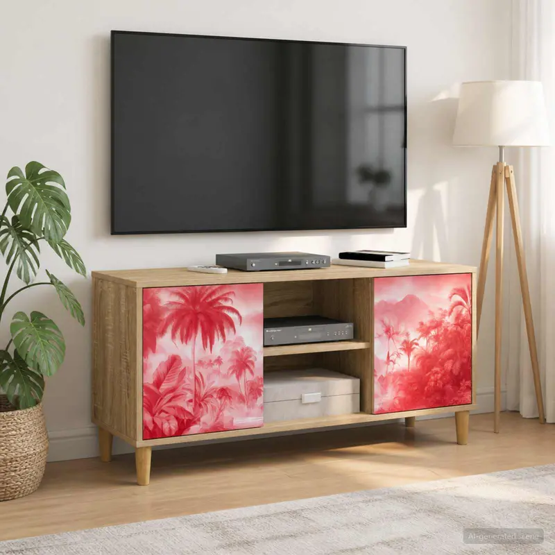 Vidaxl tv-meubel aachen 102 x 33 x 50 cm sonoma bewerkt hout