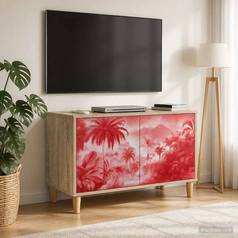 Vidaxl tv-meubel aachen 69 x 33 x 50 cm sonoma bewerkt hout