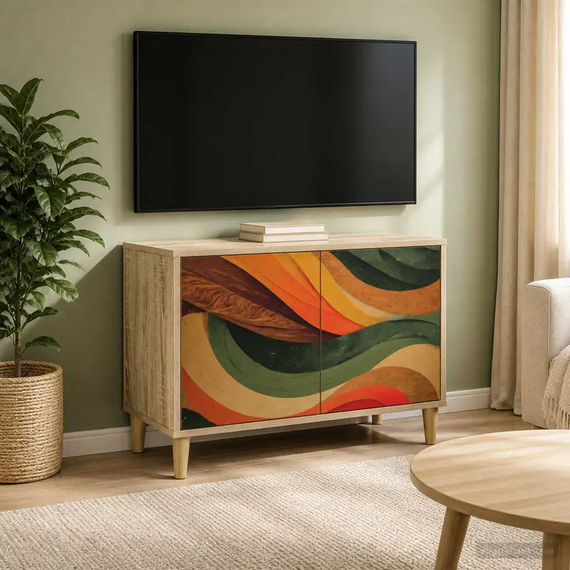 Vidaxl tv-meubel bonn 69 x 33 x 50 cm sonoma bewerkt hout