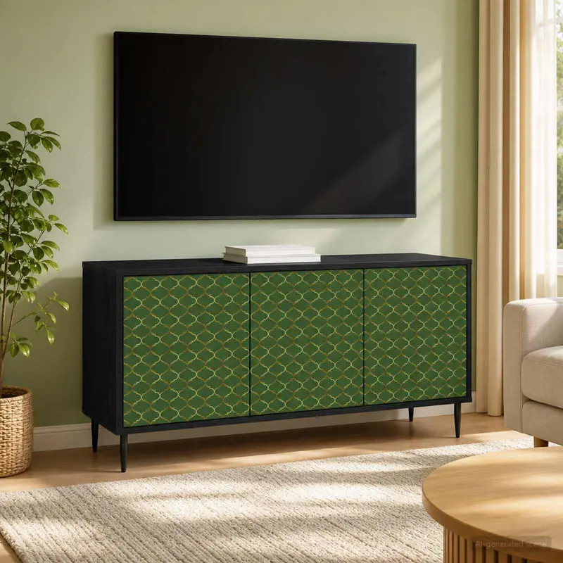 Vidaxl tv-meubel geleen 102 x 33 x 51 cm zwart eiken bewerkt hout