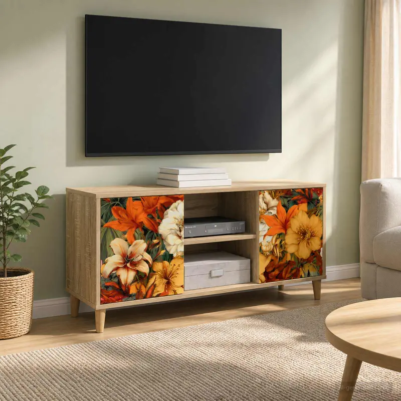 Vidaxl tv-meubel gennep 102 x 33 x 50 cm sonoma bewerkt hout