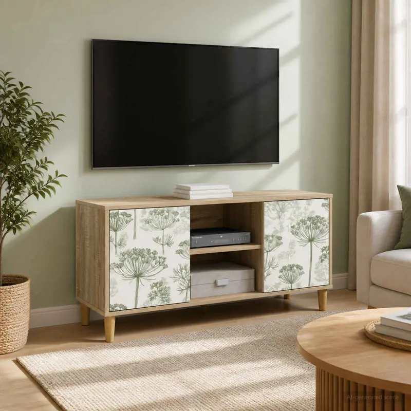 Vidaxl tv-meubel gotha 102 x 33 x 50 cm sonoma bewerkt hout