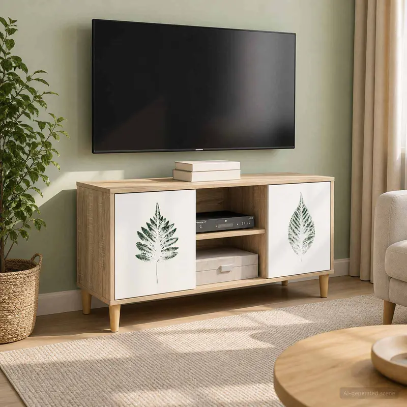 Vidaxl tv-meubel hanau 102 x 33 x 50 cm sonoma bewerkt hout