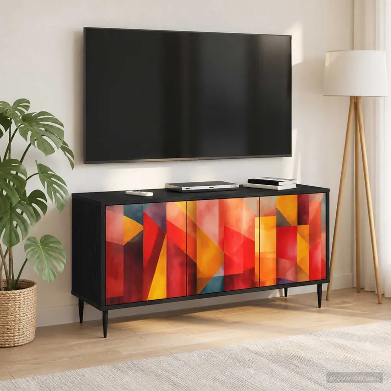 Vidaxl tv-meubel heesch 102 x 33 x 51 cm zwart eiken bewerkt hout