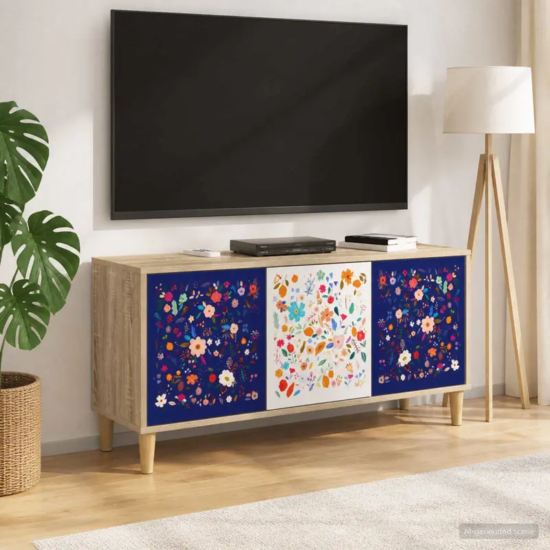 Vidaxl tv-meubel mainz 102 x 33 x 50 cm sonoma bewerkt hout