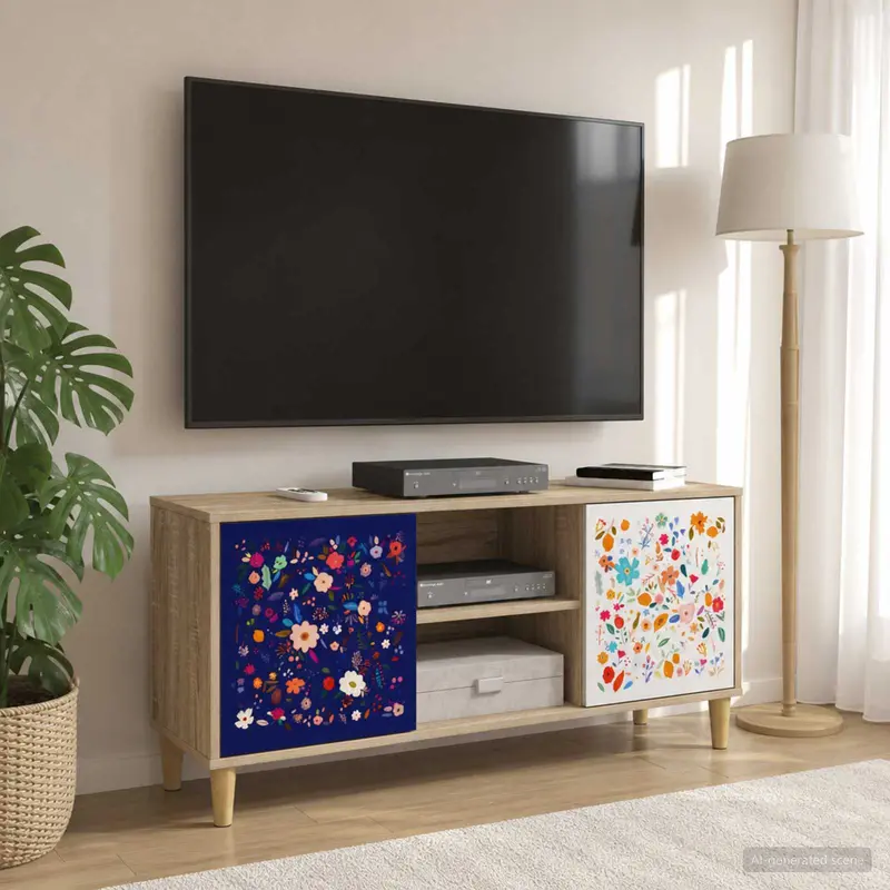 Vidaxl tv-meubel mainz 102 x 33 x 50 cm sonoma bewerkt hout