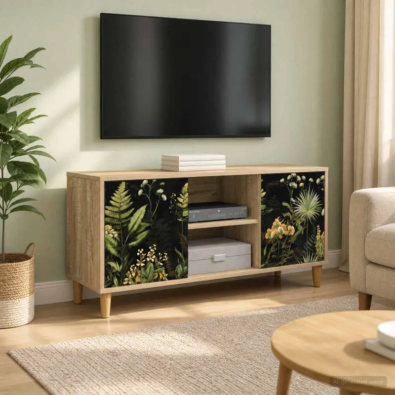 Vidaxl tv-meubel rhenen 102 x 33 x 50 cm sonoma bewerkt hout