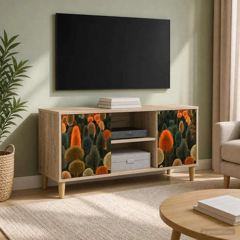 Vidaxl tv-meubel zaandam 102 x 33 x 50 cm sonoma bewerkt hout