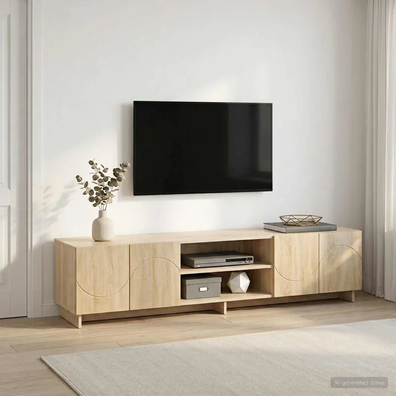 Vidaxl tv-standaard 180 x 34,5 x 40 cm sonoma eiken bewerkt hout