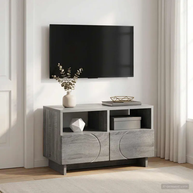 Vidaxl tv-standaard 60 x 34.5 x 40 cm grijs sonoma bewerkt hout