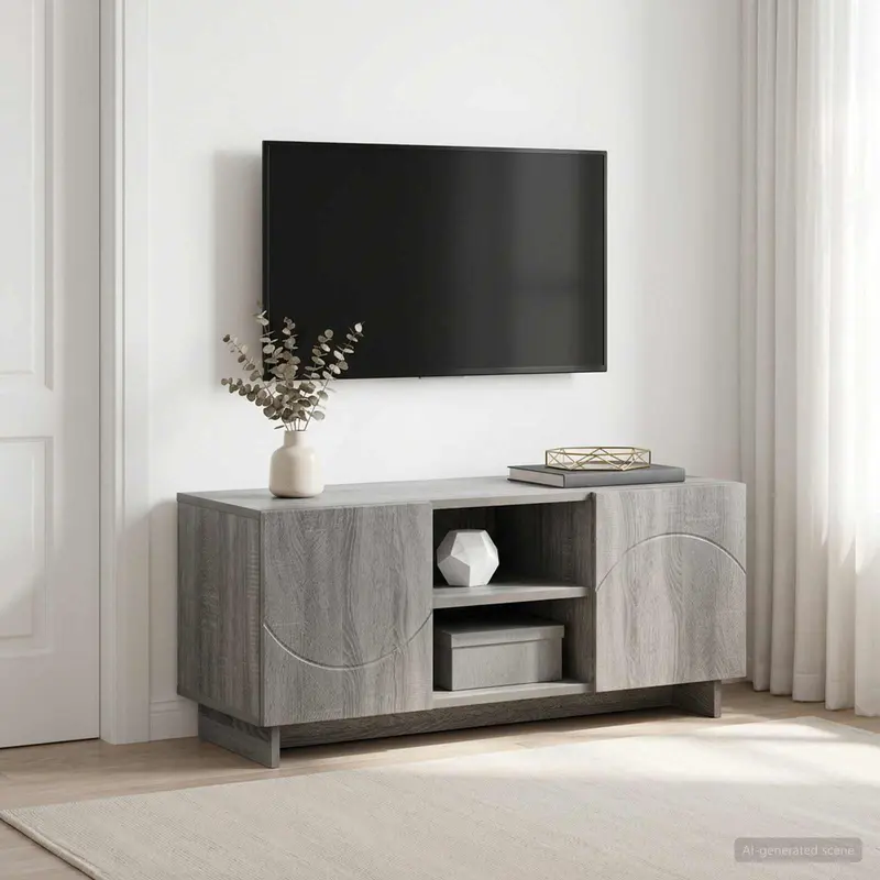 Vidaxl tv-standaard 90 x 34,5 x 40 cm grijs sonoma bewerkt hout