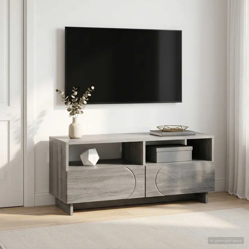 Vidaxl tv-standaard 90 x 34,5 x 40 cm grijs sonoma bewerkt hout