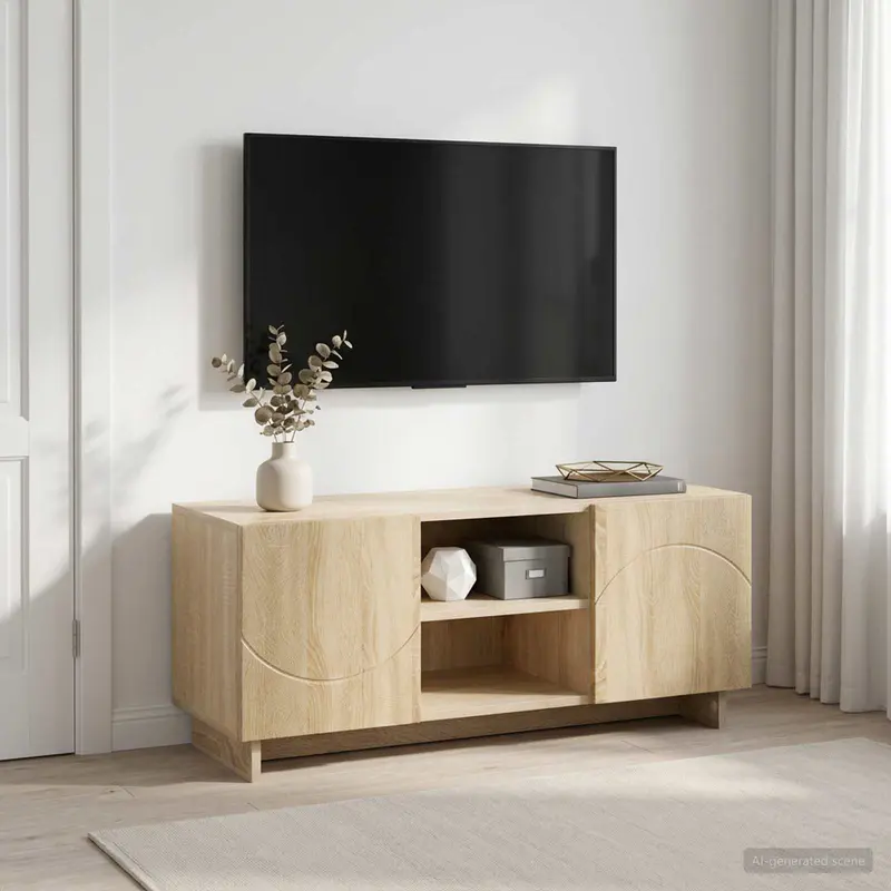 Vidaxl tv-standaard 90 x 34,5 x 40 cm sonoma eiken bewerkt hout
