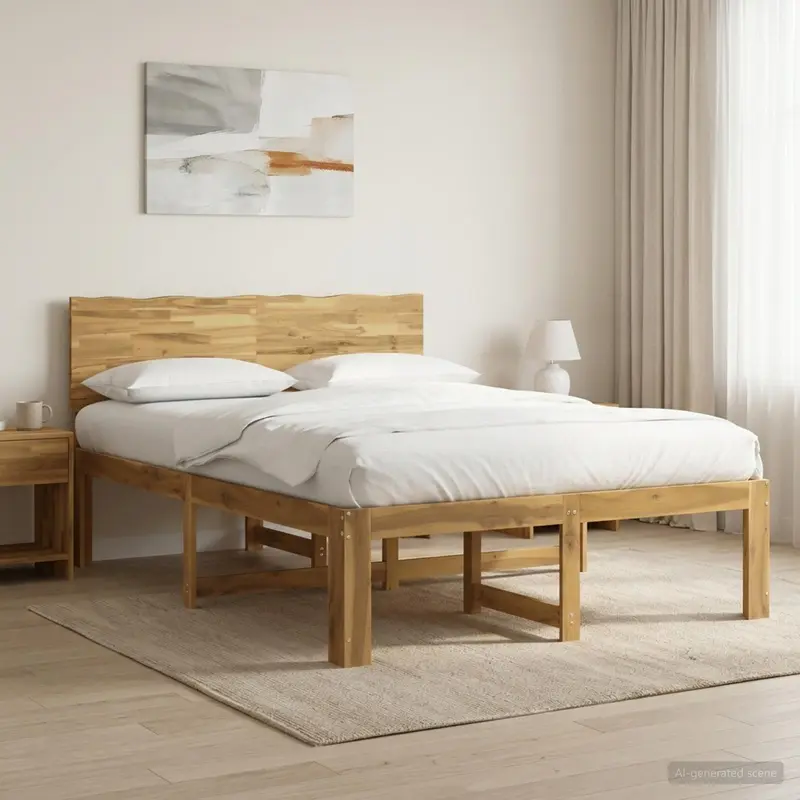 Vidaxl tweepersoonsbed met hoofdeinde rostock wit 120 x 190 cm