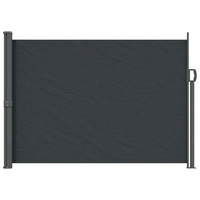 Vidaxl uittrekbaar zijscherm 120 x 300 cm 100% polyester ijzer staal