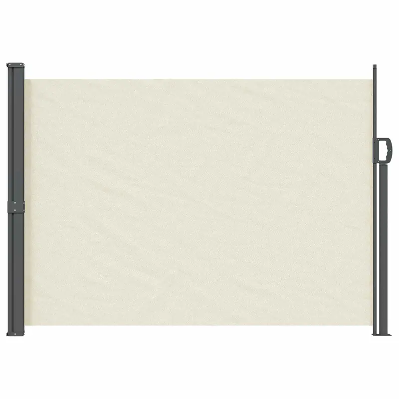 Vidaxl uittrekbaar zijscherm 140 x 300 cm 100% polyester ijzer staal