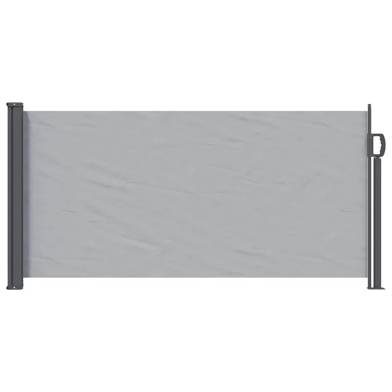 Vidaxl uittrekbaar zijscherm 300 x 100 cm polyester rechthoekig grijs