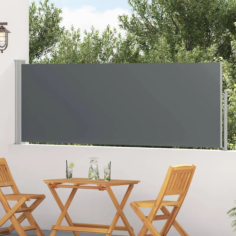 Vidaxl uittrekbaar zijscherm rechthoekig 500 x 100 cm polyester